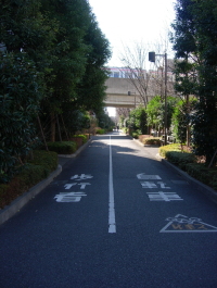 下河原緑道の入口